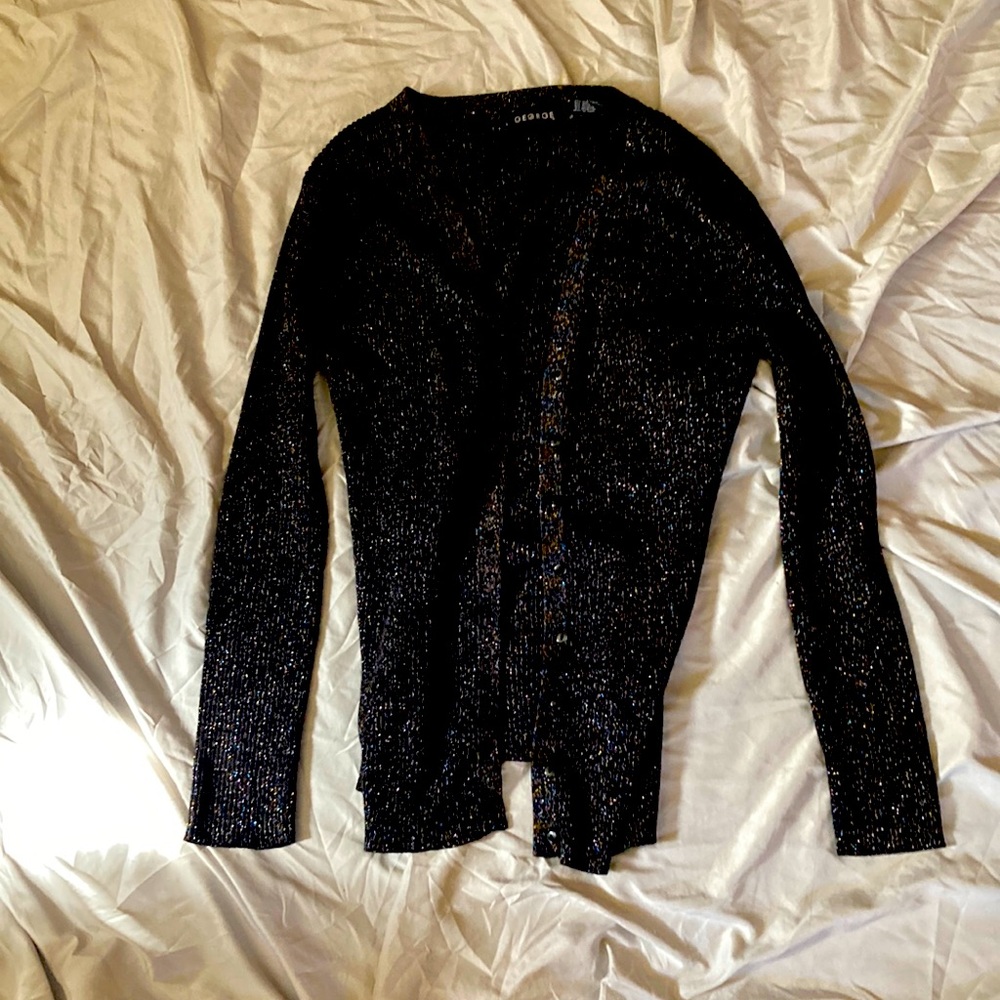 Black glitter sweater
